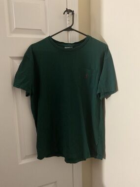 Ralph Lauren Dark Green Short-Sleeve Pocket Tee